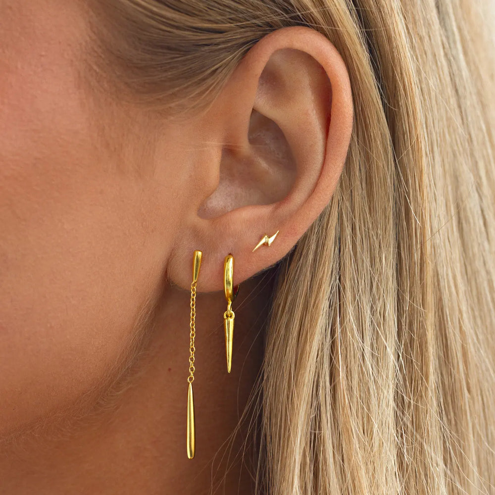 Nyah - Spike Hoop Earrings