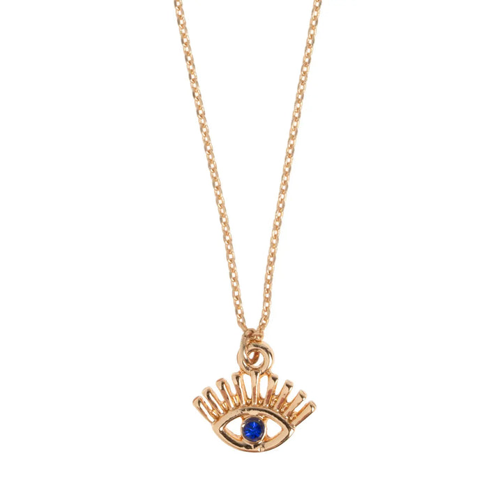 Suzy - Evil Eye Eyelash Necklace